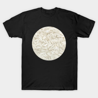 Jasmine Rice Food Photograph Circle T-Shirt